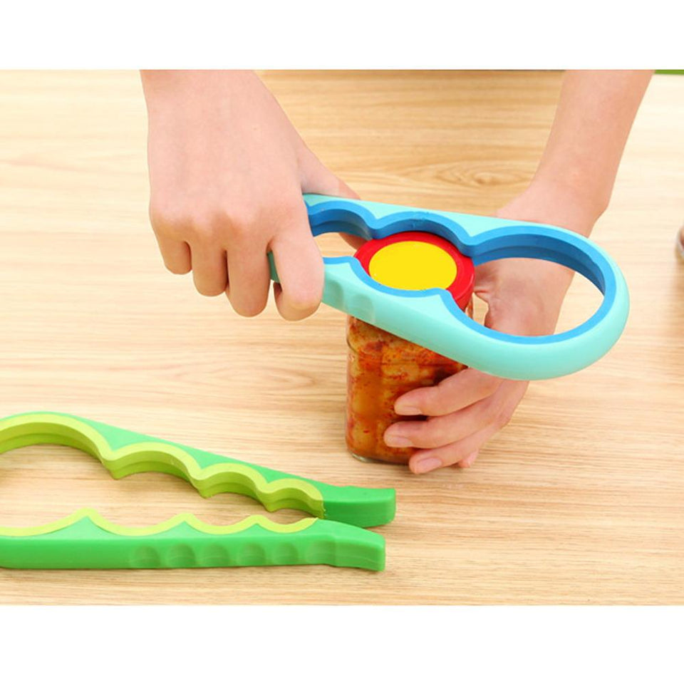 4 In 1 Handy Anti-Slip Can Lid Screw Opener