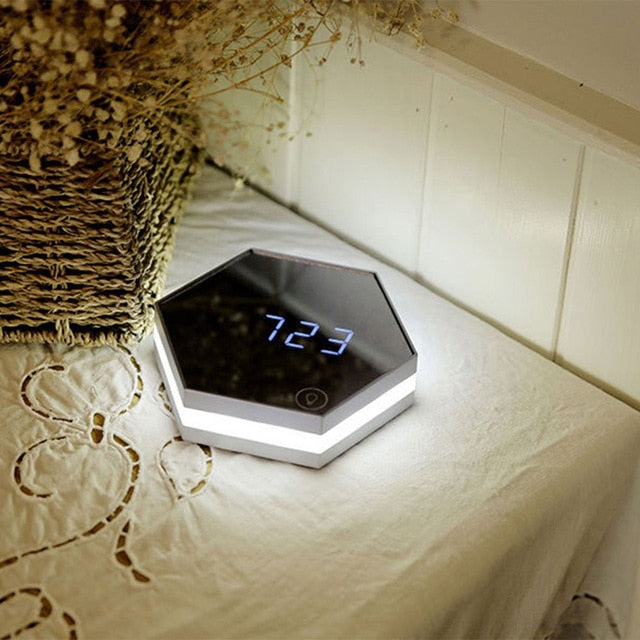 Multi-function Touch Sensing Led Digital Alarm Clock