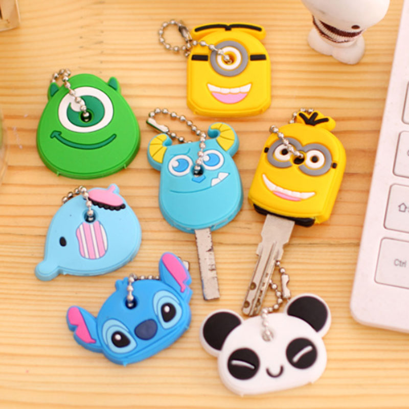 Cartoon Silicone Protective key Case