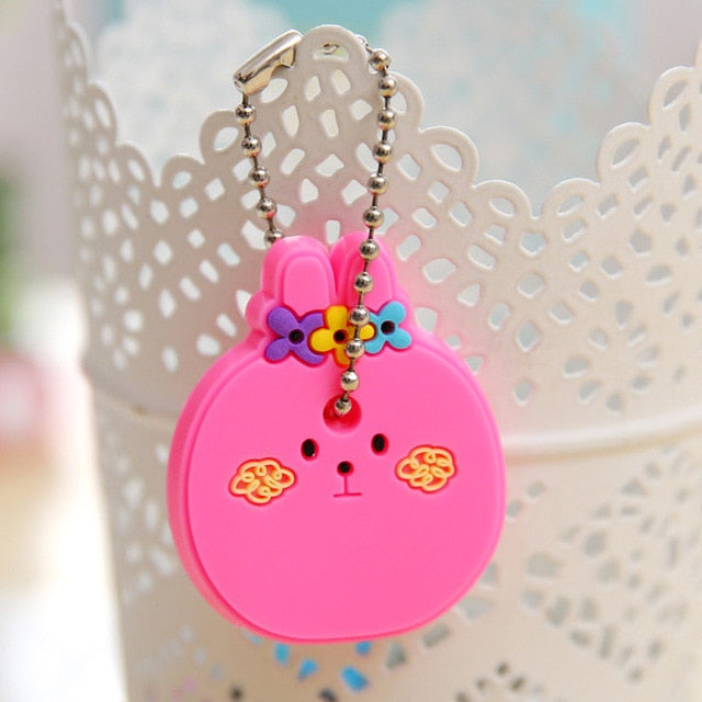 Cartoon Silicone Protective key Case