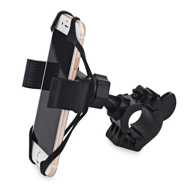 Bike Handlebar Mount Phone Holder With Silicone Support