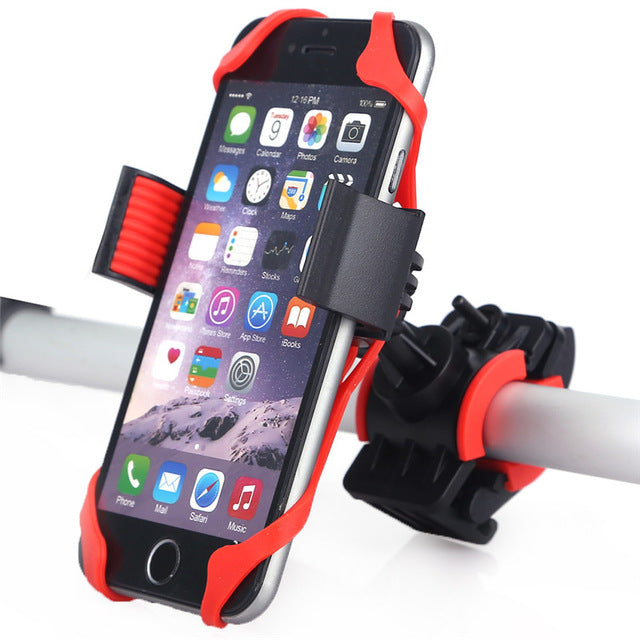 Bike Handlebar Mount Phone Holder With Silicone Support